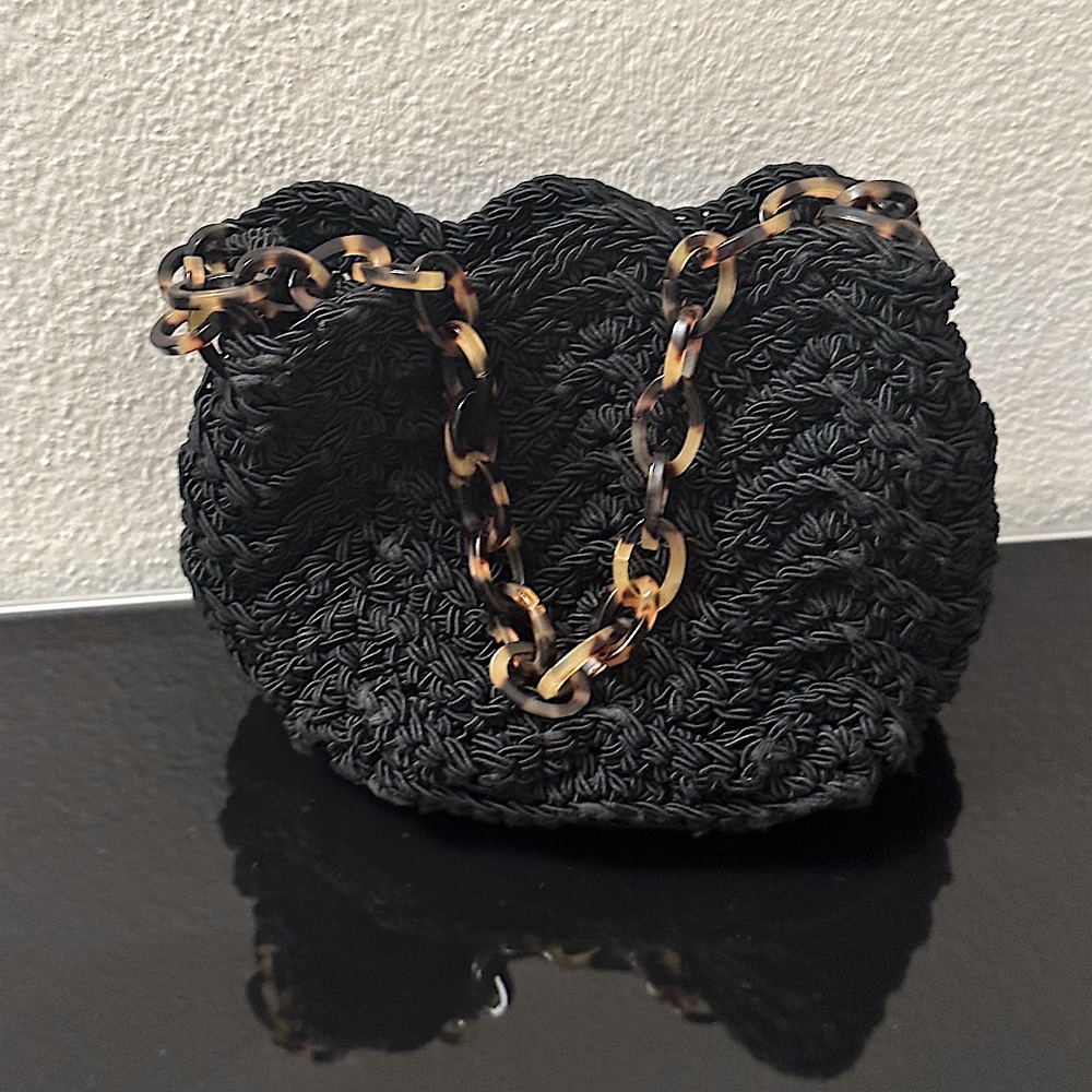 Vintage crochet evening purse